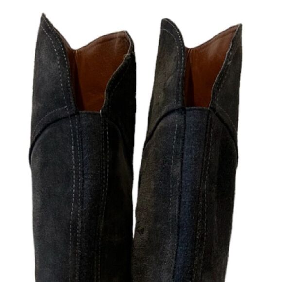 LUCKY BRAND Gray Harleen Suede Over Knee Riding Boots Size 8 - Picture 4 of 12